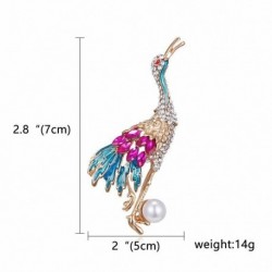 54-Daru madár - Állati madár kristály gyöngy zománc bross tű hajtóka fesztivál party ékszer karácsony