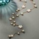 Kék pillangó - Pillangó virág gyöngy bojt nyaklánc medál pulóver lánc ékszerek karácsony