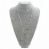 Ezüst kereszt - Aranylánc többrétegű flitterekkel Choker nyaklánc kereszt medál choker nők karácsony