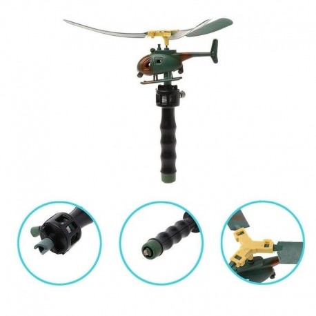 Nincs szín - Funny Pull String Handle Oktatási Helikopter Szabadtéri játékok Gyerekek karácsonyi ajándék szia