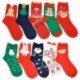 6. - Karácsonyi zokni Mikulás ajándék gyerekeknek Unisex Xmas vicces zokni lány nőknek ÚJ