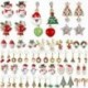 * 6 - Karácsonyfa hóember szarvas harang fül fülbevalók karácsony party ékszer ajándék