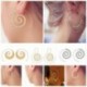* 13 - Boho női ékszer ünnepi cigány törzsi etnikai mandala üreges karika fülbevaló ajándék