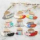 12. szett - Boho etnikai bojt fülbevalók szettek nőknek a béren kívüli vintage divatékszerek