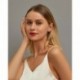 12Páros / 2. szett - Divat Boho geometriai fülbevaló szett nagy medál fülhoroggal lógó ékszer ajándék ÚJ
