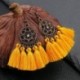 Színes - Női Boho fülbevalók hosszú bojt rojtos csepp dangle fülbevalók divat ékszerek