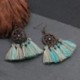 Színes - Női Boho fülbevalók hosszú bojt rojtos csepp dangle fülbevalók divat ékszerek