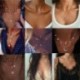 * 12 Négy rétegű gyöngy - Többrétegű divat Női Boho ötvözet kulcscsont choker nyaklánc báj lánc ékszerek