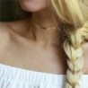 * 28 Egyrétegű halcsontlánc - Női Boho többrétegű choker hosszú lánc állítás nyaklánc medál ékszer ajándék