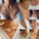 * 60 Arany többrétegű nyaklánc - Női Boho többrétegű choker hosszú lánc állítás nyaklánc medál ékszer ajándék