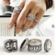 4db / Set Silver * 1 - 20db Boho verem sima felett csülök gyűrű Midi ujjhegy gyűrűk készlet ezüst / arany