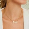* 1 Arany Szögű Betűk Nyaklánc - Női Boho többrétegű choker hosszú lánc állítás nyaklánc medál ékszer ajándék