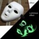 4 * - UK_ Unisex hátborzongató, világító teljes arcvédő éjszakai színpadi show Halloween Cosplay Pr