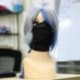 Fekete - UK_ japán anime ninja ruhadarab arcborító cosplay halloween jelmez kiegészítők