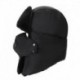 Fekete - UK_ CC_ UNISEX SŰRÖS MELEG ARCBURKOLAT LÉLEGZŐ SZELEP SZÖVET PAMUT EARMUFFS HÓSAPKÁ