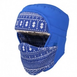 Kék - UK_ KE_ Unisex Winter Trapper Hat szabadtéri fülbevaló polár meleg arcvédő sísapka