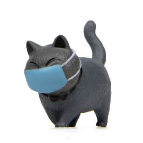 Szürke - UK_ CUTE ARCBORÍTÓ KÖZÖS MACSKA MINI MODELL FIGURA DÍSZ MIKRO TÁJ DEKOR S