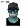 WFTJ-355 - UK_ Unisex Monkey Digital Print Anti UV nyakvédő Bandana arcvédő sál Új