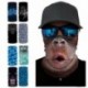 WFTJ-347 - UK_ Unisex Monkey Digital Print Anti UV nyakvédő Bandana arcvédő sál Új