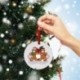 10 * - UK_ FE- Aranyos karácsonyfa Mikulás arcborító medál dísz karácsonyra dec