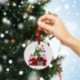 1 * - UK_ FE- Aranyos karácsonyfa Mikulás arcborító medál dísz karácsonyra dec