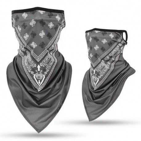 szürke - Motorkerékpár kerékpár pillangó Bandana cső fej sál nyak póló arcvédő