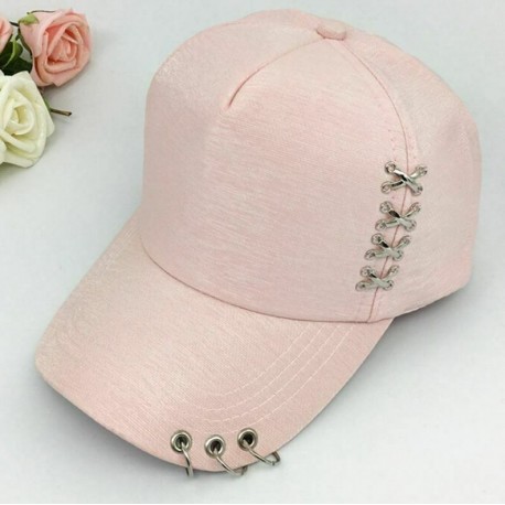 Rózsaszín - Cap Boys Hat K pop Snapback Iron Ring Baseball Bangtan Hip Hop állítható gótika