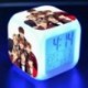 BTS csoportképes - Színváltós LED ébresztőóra naptárral és hőmérővel - KPOP - BTS - Bangtan Boys - 4. verzió