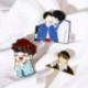 LOVE YOURSELF szív alakú zománc kitűző - KPOP - BTS - Bangtan Boys
