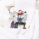 LOVE YOURSELF szív alakú zománc kitűző - KPOP - BTS - Bangtan Boys
