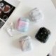 Szivárvány - Fülhallgató tok Airpods tokhoz Luxus márvány kemény fejhallgató védőtáska