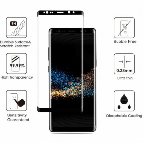 Samsung Galaxy Note 8 esetén - Samsung Galaxy Note 8 / S7 / S9 Plus / S8 Plus edzett üveg képernyővédő fólia új