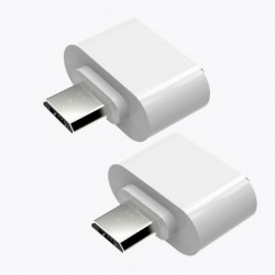 fehér - 2PC Hot Micro USB Male to USB 2.0 Adapter OTG Converter for Android Tablet Phone