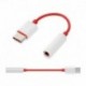 2 db - Oneplus 6T Type-c - 3,5 mm-es audiokábel Fejhallgató-adapter kábel USB-C csatlakozó A