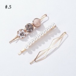 5 * 3db / készlet - 3PCS divat gyöngy hajkapocs hajpánt fésű Bobby Pin Barrette hajtű fejdísz