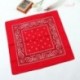 * 1 Piros - Divat Férfi Négyzet alakú Paisley Bandanas fejpánt nyakpakolás sál karszalag