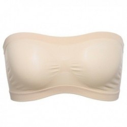 Bőr - Női Basic Stretch pánt nélküli varrat nélküli cső melltartó felső Bandeau fehérnemű ingyenes méretben