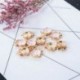 fehér - 10db 3D-s fehér zománcos ébresztőóra medál 15 * 10mm Fit DIY karkötő készítés