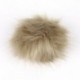 12cm barna   nyomógomb - Barkácsolás Női Faux Mosómedve Szőrme Pom Poms Labda a Beanie Hat kiegészítők kötéséhez