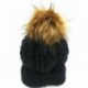 12cm barna   nyomógomb - Barkácsolás Női Faux Mosómedve Szőrme Pom Poms Labda a Beanie Hat kiegészítők kötéséhez