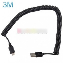 3M Csavart USB 2.0 F Mikro USB 5 Pin  töltő kábel