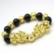 * 2 - 2019 Feng Shui Black Obsidian Alloy Wealth karkötő Kiváló minőségű Unisex