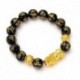 * 2 - 2019 Feng Shui Black Obsidian Alloy Wealth karkötő Kiváló minőségű Unisex