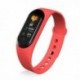 Piros - M5 Smart Band Watch karkötő karszalag Fitness Tracker vérnyomás pulzusszám