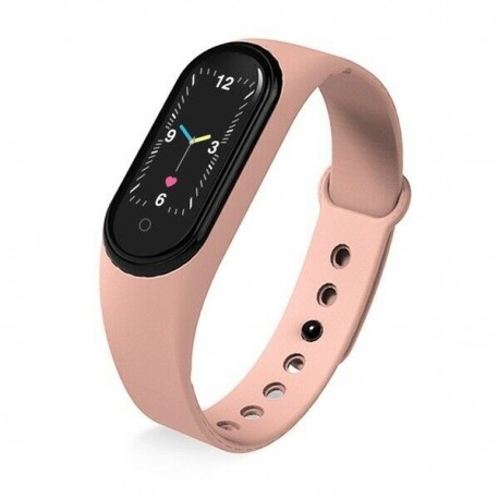 Rózsaszín - M5 Smart Band Watch karkötő karszalag Fitness Tracker vérnyomás pulzusszám