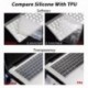 Rózsavörös - Puha szilikon billentyűzet borító védőbőr MacBook Pro Air 13 15 17 retinához