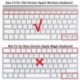 narancssárga - Puha szilikon billentyűzet borító védőbőr MacBook Pro Air 13 15 17 retinához