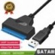 Nincs szín - USB 3.0 - SATA 22Pin adapterkábel 2,5 &quot külső merevlemez-meghajtó HDD SSD HQ-hoz