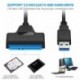 Nincs szín - USB 3.0 - SATA 22Pin adapterkábel 2,5 &quot külső merevlemez-meghajtó HDD SSD HQ-hoz