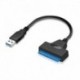Nincs szín - USB 3.0 - SATA 22Pin adapterkábel 2,5 &quot külső merevlemez-meghajtó HDD SSD HQ-hoz